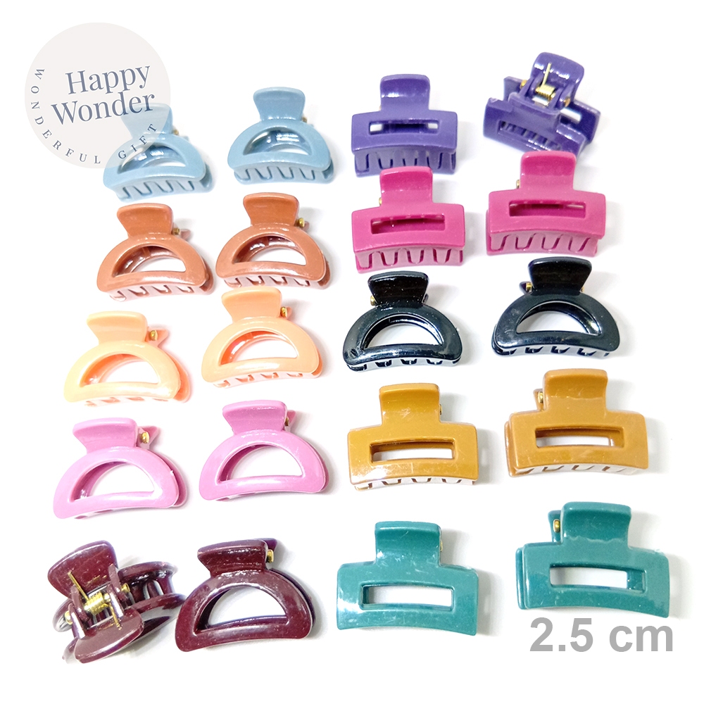 2 ชิ้น กิ๊บหนีบผมคู่ ตัวเล็ก  2.5 cm กิ๊บติดผม น้ำหนักเบามาก หนีบแน่น