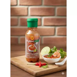EX พ.ย 69 (พร้อมส่ง) น้ำจิ้ม​ซี​ฟู้ด CP สูตรมะนาว 160กรัม แซ่บซี๊ด 1 ขวด น้ำจิ้มแบบพกพา Seafood dipping sauce