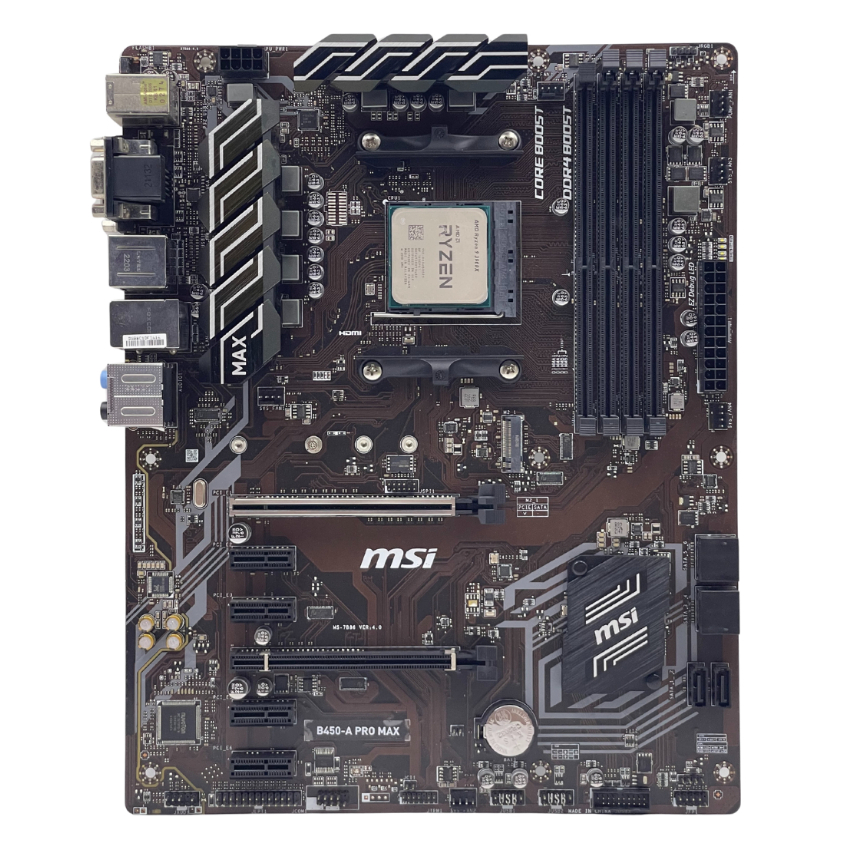 มือสอง ชุด AMD RYZEN 9 3900X พร้อมเมนบอร์ด MSI B450 A PRO MAX ประกัน 90 วัน