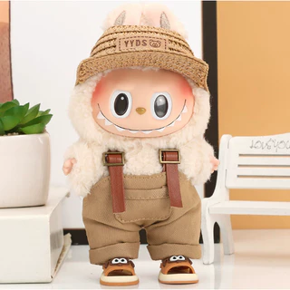 พร้อมส่งในไทย Labubu ชุดลาบูบู้ v3/v2/v1 ชุด labubu macaron ชุดเดรสชุดเอี๊ยม ชุด เหมาะสม 17cmลาบูบู้ (เสื้อผ้าเท่านั้น)