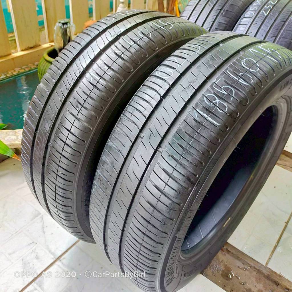 (ราคาต่อคู่ 2 เส้น) ยาง% Michelin รุ่น Energy XM2 ขนาด 185/60R15 ปี22-23(0722-0223) มี 1 คู่