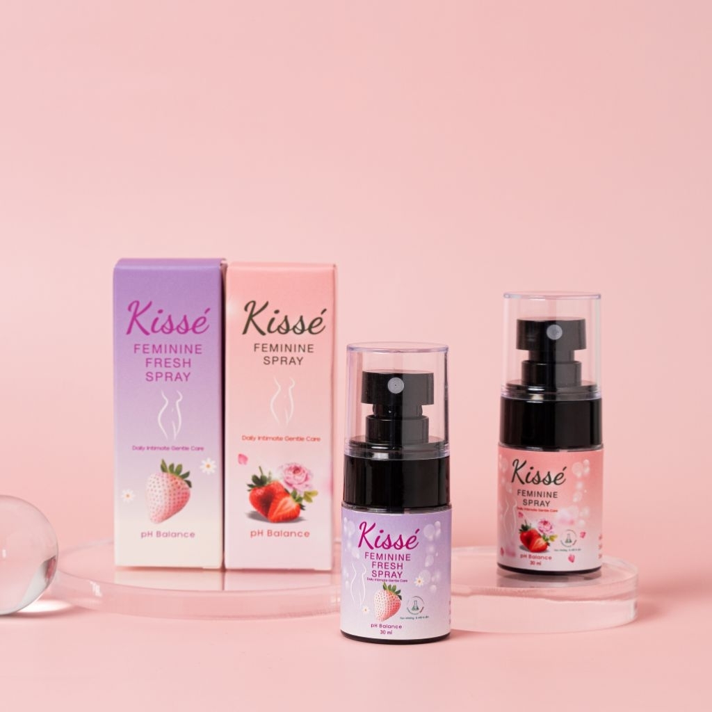 KISSĒ คิสเซ่ สเปรย์ฉีดจุดซ่อนเร้น ผ่านการรับรองผลตรวจแลป กลิ่นหอมมาก มีสูตรรสหวาน และสูตรเย็น