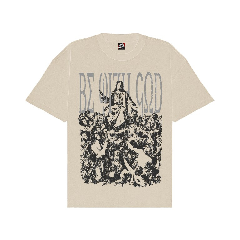 HEAVENTOWNBOY DEADVERSE GODBOUND T-SHIRT BEIGE