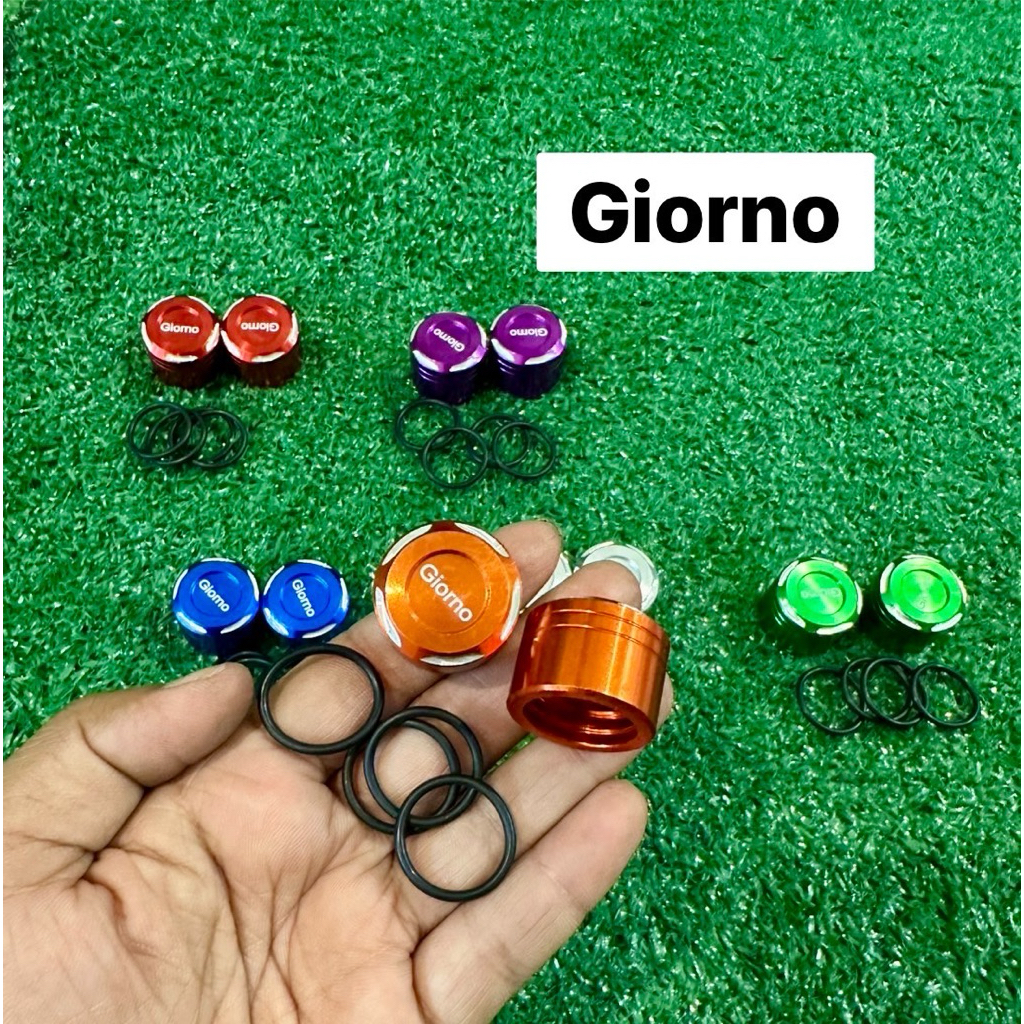 อุดกระจก Giorno+125 (จีโอโน่) ปี 2022-2024 สำหรับปั๊มบนแต่ง งานอะลูมิเนียมไดร์สี อย่างแจ่ม (1คู่) TC ปิดรูกระจก