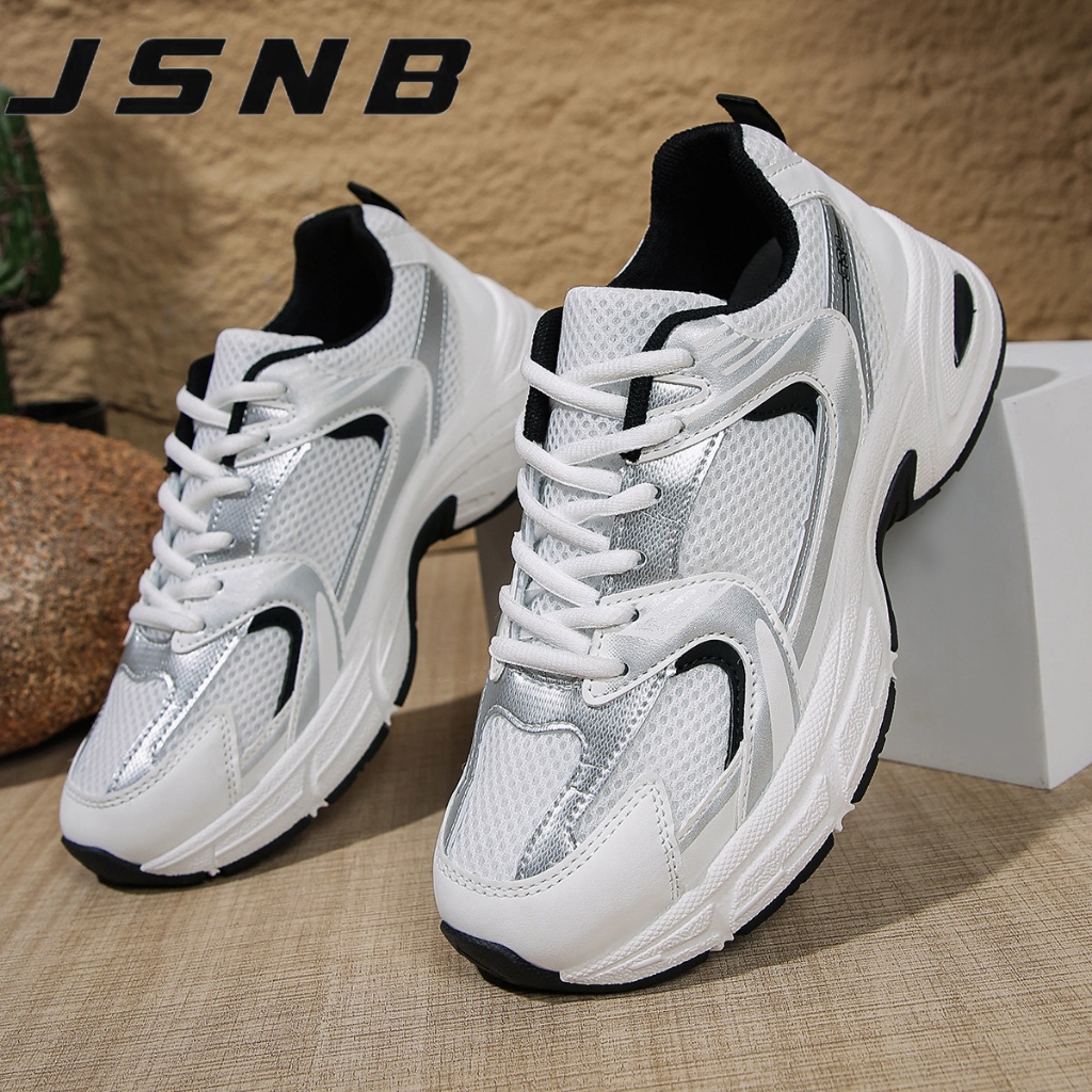 รองเท้าเถื่อน ผู้หญิง ไซส์ใหญ่ 36-45 รองเท้าสปอร์ตสไตล์เถื่อน สวมใส่สบาย น้ำหนักเบา ขึ้นส้น ระบายอากาศได้ดี ใส่เดินเที่ย