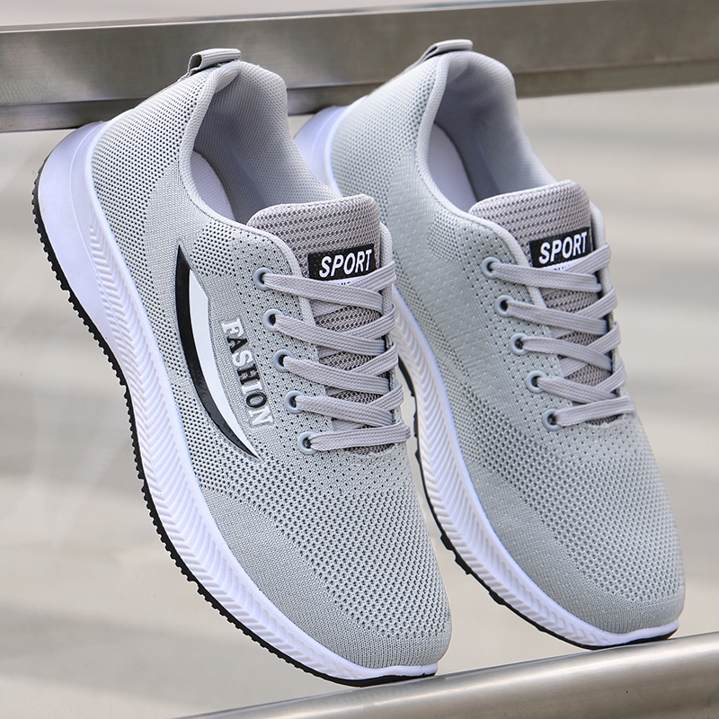 boy.shop รองเท้ากีฬาระบายอากาศ น้ำหนักเบา สวมใส่สบาย รองเท้าลำลอง วัสดุตาข่าย ระบายอากาศ พื้นรองเท้ากันลื่น