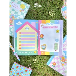 (ฟรี! sticker) allwrite สมุดแพลนเนอร์ | Planner หุ้มปกใสอย่างดี ลายไม่ซ้ำ เขียนง่าย แพลนง่าย AW425