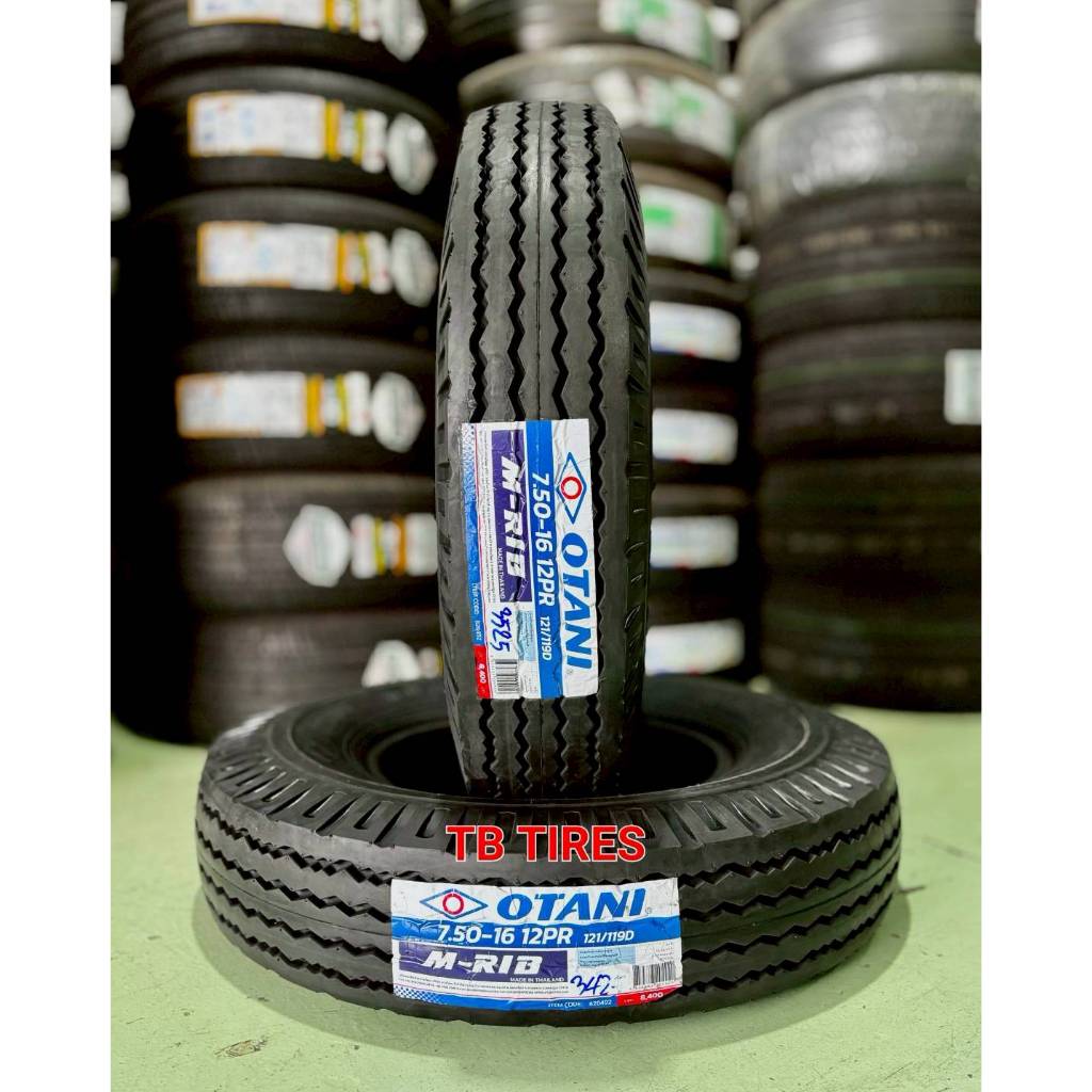 ยางนอก 7.50-16 12PR M-RIB 121/119D (ดอกหน้า)	// OTANI (ยางใหม่ปี 2025)
