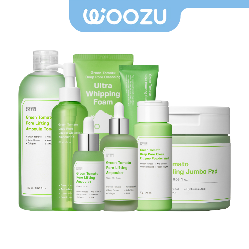 SUNGBOON EDITOR Green Tomato Pore Peeling Jumbo Pad/Ampoule/Blurring Sun Cream/Cleansing Ampoule Oil/Whipping Foam