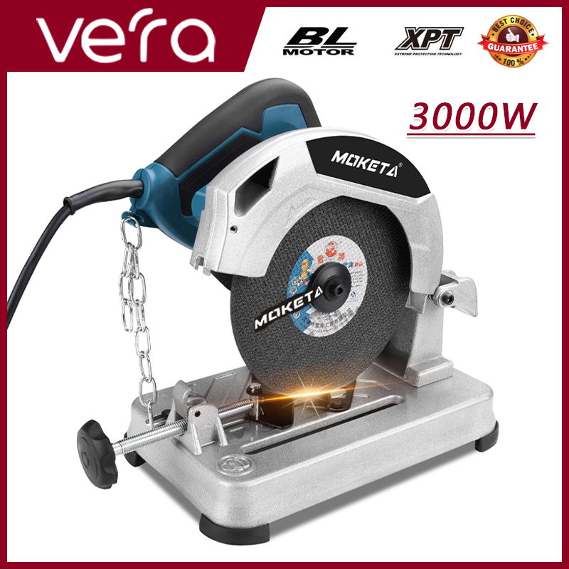 เครื่องตัดไฟเบอร์ แท่นตัดไฟเบอร์ 7 นิ้ว 3,000 วัตต์ แท่นตัดเหล็ก พร้อมแกนล็อคชิ้นงานแบบปลดเร็ว ฟรี!! ใบตัด