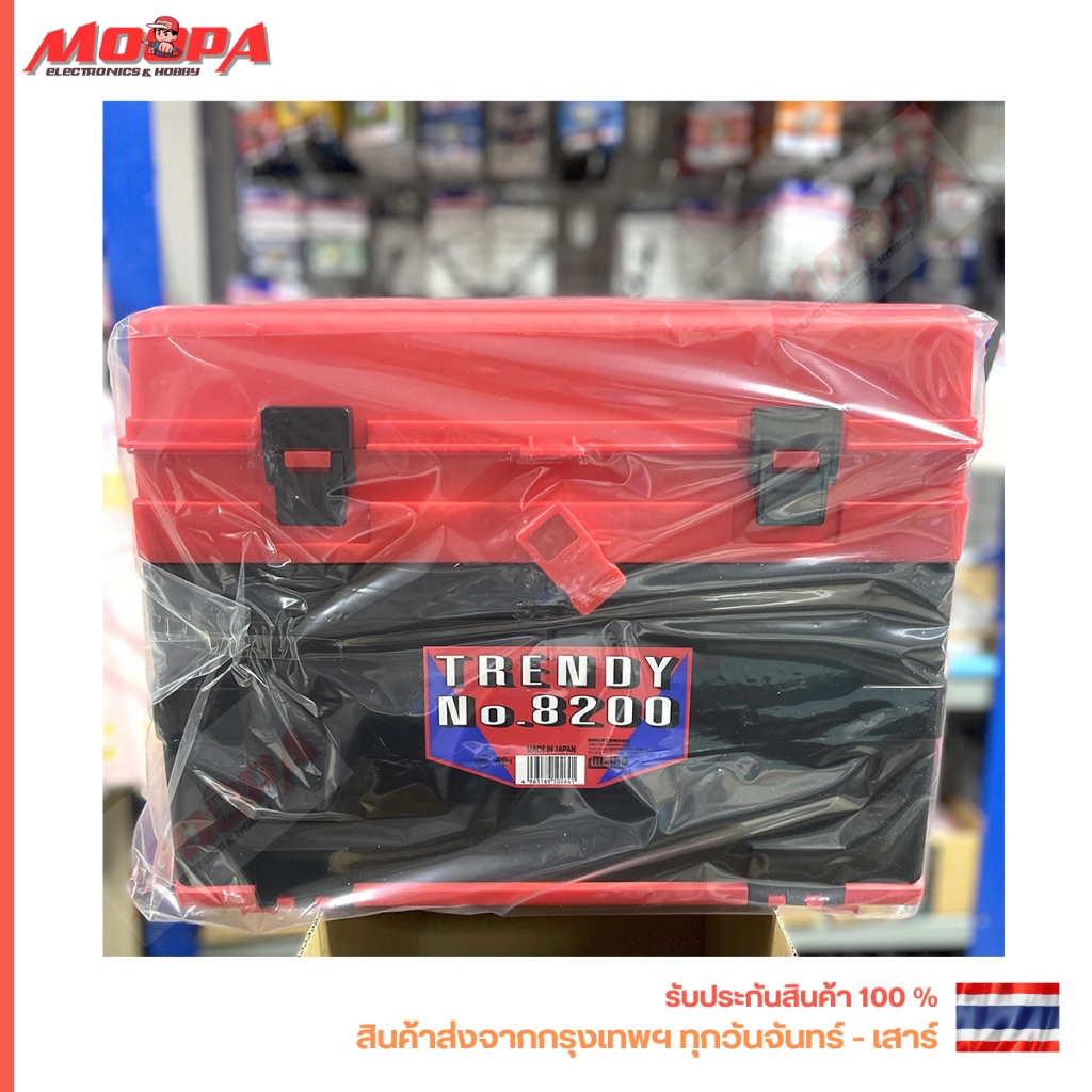 MEIHO TRENDY No. 8200 กล่องใส่อุปกรณ์ Mini 4WD และตกปลา PitBox กล่องแดง สินค้าพร้อมส่ง !!!
