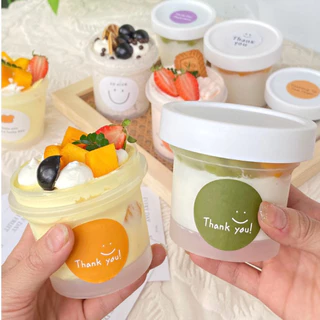 (10,50ใบ/แพ็ค) ถ้วยไอศกรีม 100,200ml. ถ้วยไอติม พุดดิ้ง เต้าฮวย โยเกิร์ต (ถ้วยพร้อมฝา) *สินค้าพร้อมส่ง*