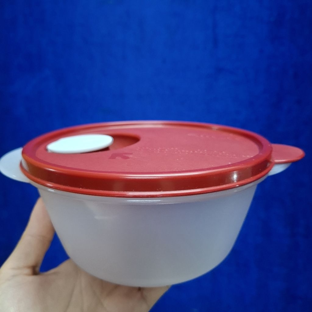 Tupperware ถ้วยคริสตัลเวฟ กล่องข้าวไมโครเวฟกลม ฝาปิดแน่น กันน้ำหกซึม - รูปที่ 7