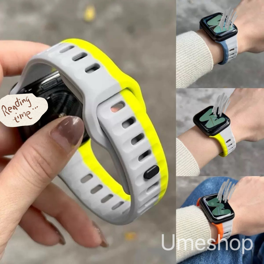 Edge สายนาฬิกา smart watch ไนลอนสําหรับ Watch11 10 9 8 ultra 7 6 5 4 3 2 1 สาย41/44/45/40/46/49mm สายสําหรับแอปเปิ้ลวอช