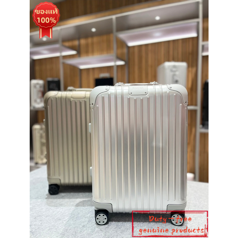 ของแท้ 100% ใหม่ ปลอดภาษี RIMOWA ORIGINAL กระเป๋าเดินทางแคทรี่ออน พร้อมใบเสร็จและกล่องครบชุด