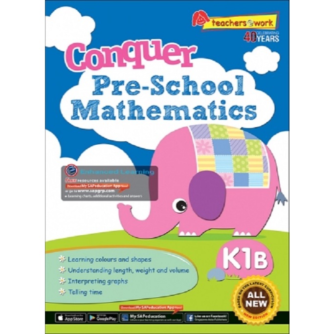 SAP_แบบเสริมคณิตศาสตร์สำหรับอนุบาล 2 Conquer Preschool Mathematics K1B