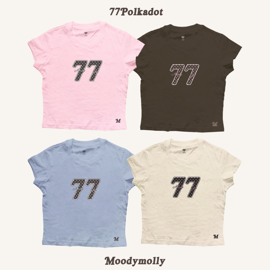 moodymolly เสื้อเบบี้ที เสื้อยืด Babytee 77 Polkadot BT