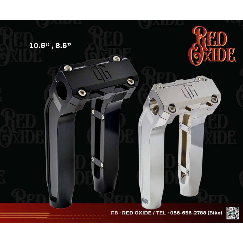 ตุ๊กตาแฮนด์ OG - Pullback Riser Original Garage Moto For Harley Softail/Touring/Dyna/Sportster 10.5",8.5”