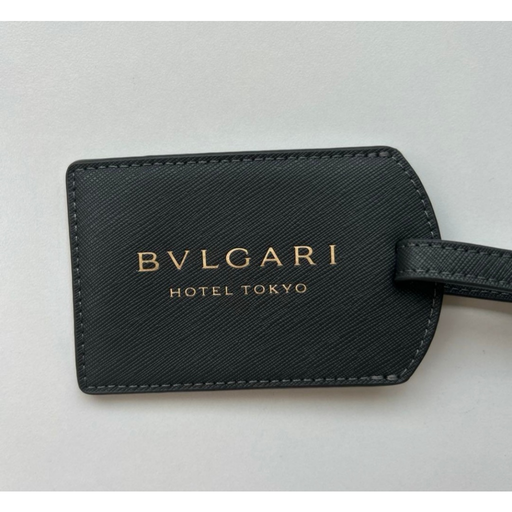 BVLGARI Hotel Tokyo Luggage Tag Label ID Suitcase Bag Baggage Travel