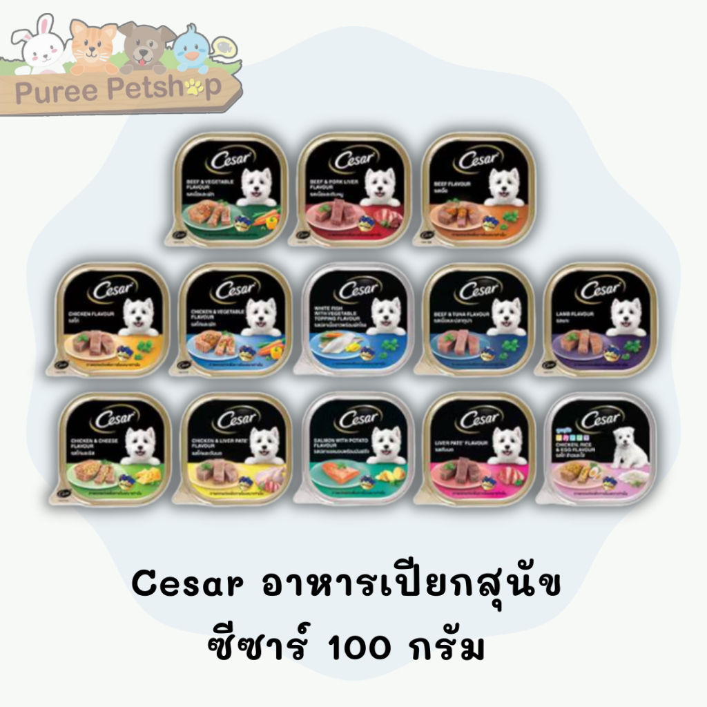 Cesar อาหารเปียกสุนัข ซีซาร์ 100 กรัม