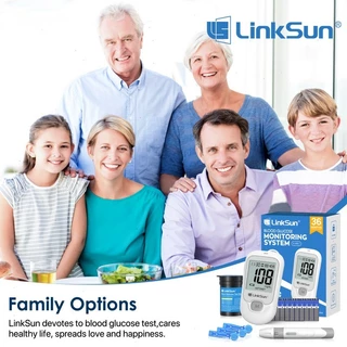 LinkSun(ลิงค์ซัน) ชุดตรวจน้ำตาลในเลือด G425-1 รุ่น แผ่นตรวจน้ำตาลในเลือด 50/150 ชิ้น + เข็มเจาะเลือด 50/150 ชิ้น