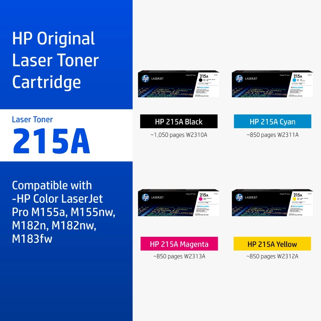 [ส่งด่วน] HP 215A Magenta Original LaserJet Toner Cartridge | ตลับหมึกเลเซอร์ สี / สีดำ