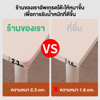Elife โต๊ะทำงาน สีขาว มินิมอล Topหนา 2.3ซม. [ขาโต๊ะเหล็ก] ตั้งคอมพิวเตอร์ โมเดิร์น โต๊ะทํางาน ทานอาหาร โต๊ะ