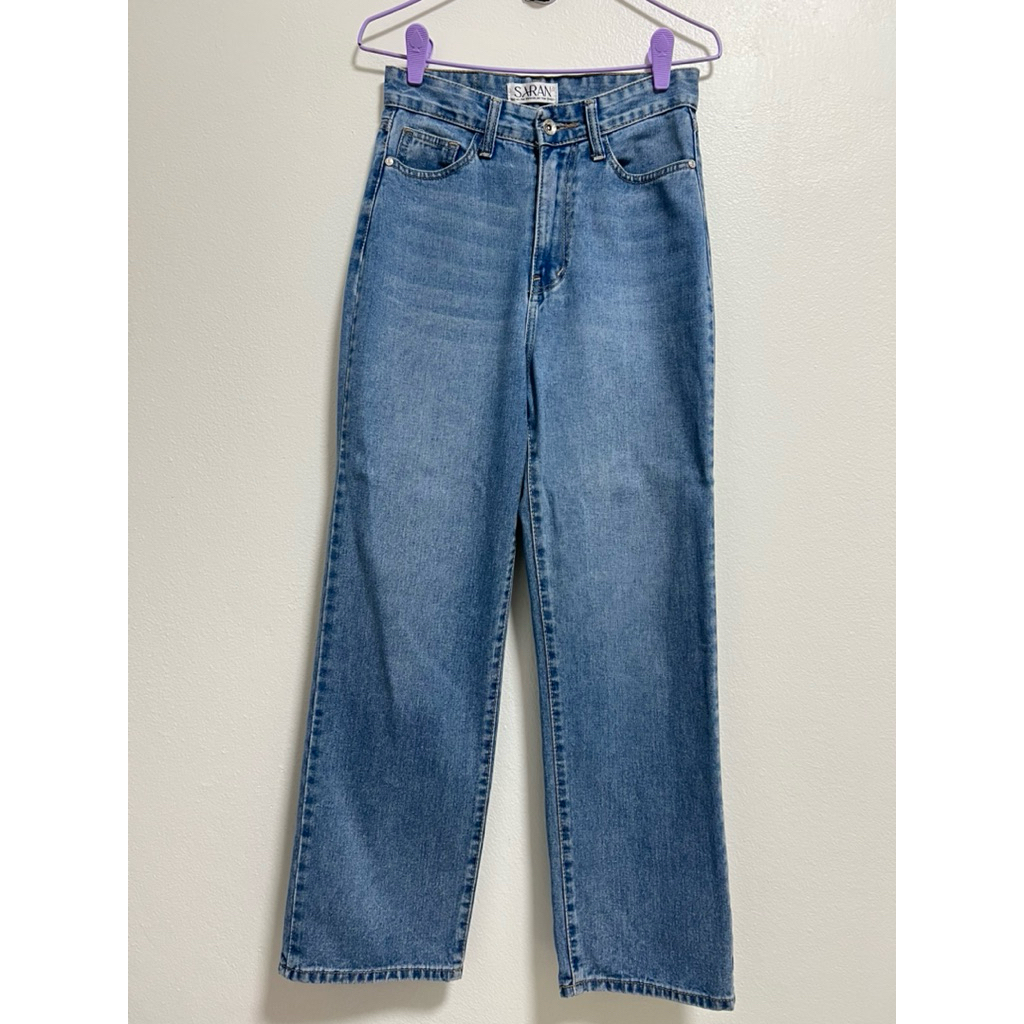 SR036/SR037 ยีนส์SARAN ทรงกระบอกกลางแม่แอน มือสอง