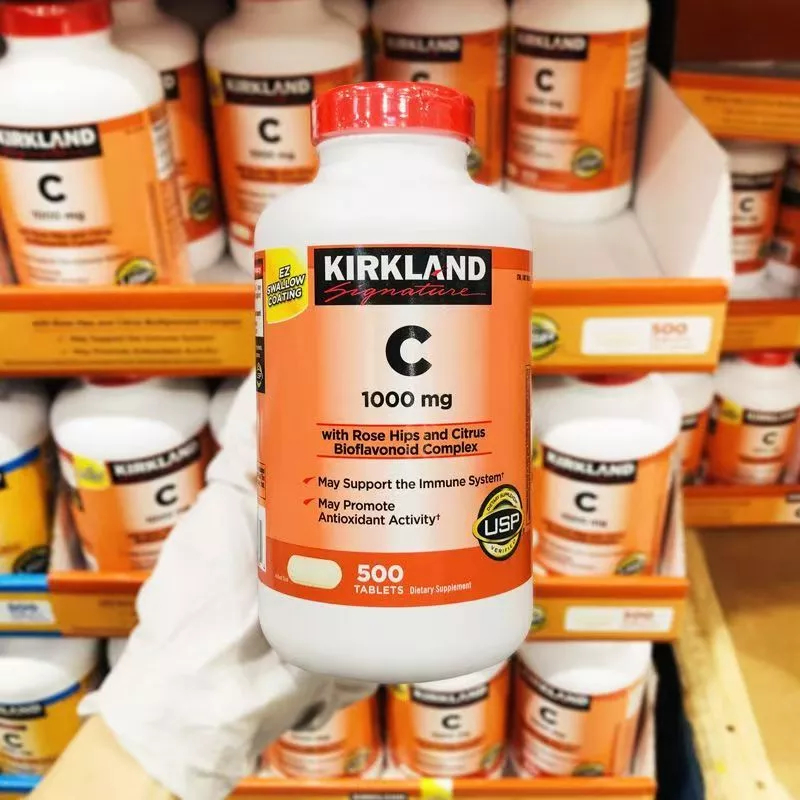 Kirkland VitaminC 1000 mg 500 Tablets วิตามินซี เคิร์กแลนด์ 500 เม็ด