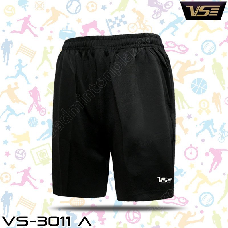 【 ของแท้  % 】กางเกงกีฬาขาสั้น   VENSON 3011 สีดำ (VS3011A) ราคา ถูกที่สุด ดีลบีเคเค
