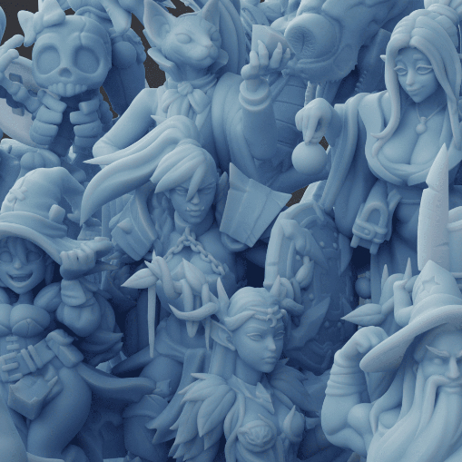 The Elf : Miniature : Resin โมเดลบอร์ดเกม ผลิตตามสั่ง Tabletop Class DnD