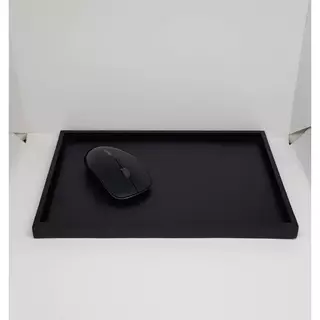 ถาดปูเรียบ ใช้สำหรับวาง หรือโชว์สินค้า หนัง PVC ทั้งใบ สีดำ