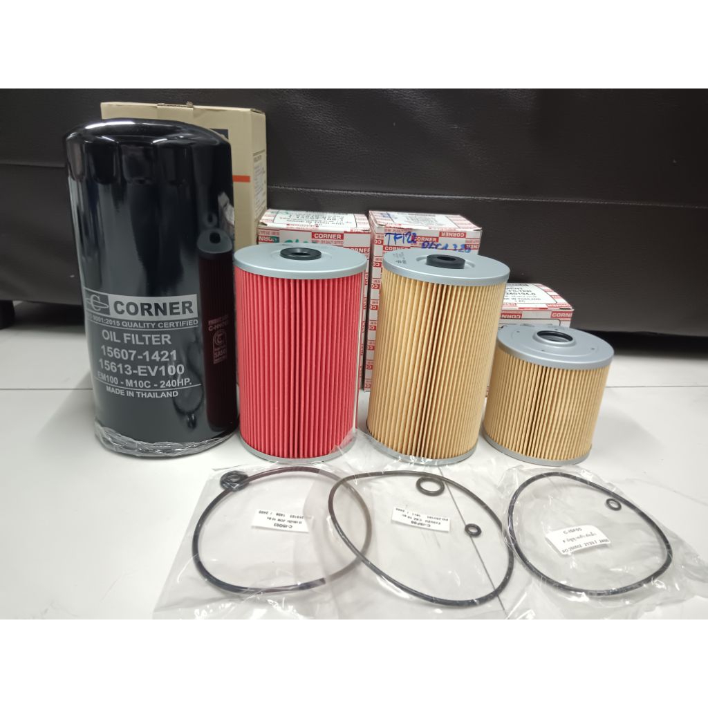 ชุดถ่ายน้ำมันเครื่อง กรองเครื่อง กรองโซล่า DECA320 เดก้า320 / FXZ GXZ