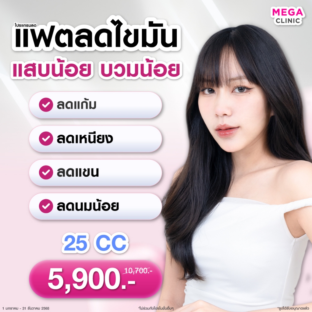[E-voucher] Lipo-S แฟตสลายไขมันเข้มข้น MEGA CLINIC เมกะคลินิก