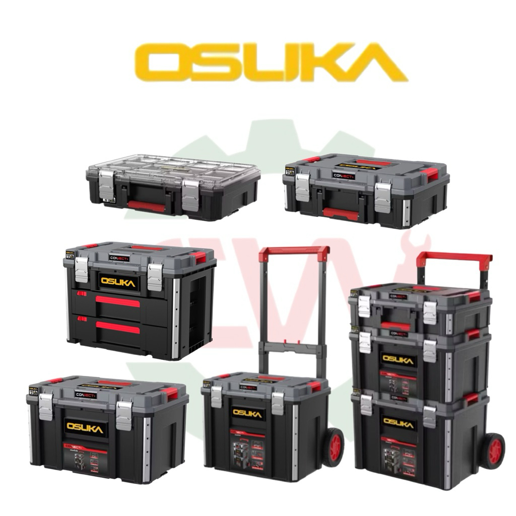 OSUKA กล่องแบบล้อลาก / กล่องพร้อมลิ้นชัก / กล่องไซส์ M / กล่องไซส์ S / กล่องเครื่องมือฝาใส
