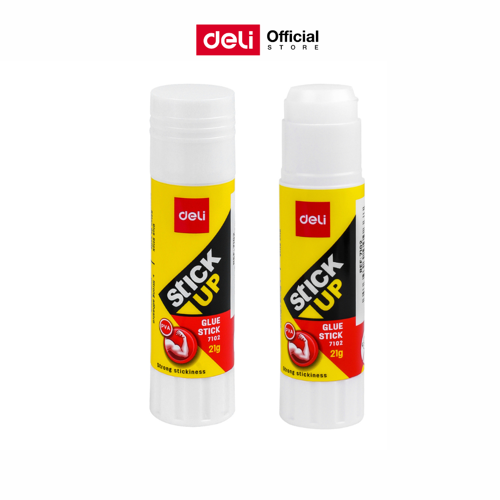 กาวแท่ง Deli PVA 21 กรัม พกพาง่าย แพ็ค 1 แท่ง เหมาะงานประดิษฐ์ เครื่องเขียน และสำนักงาน - Glue Stick