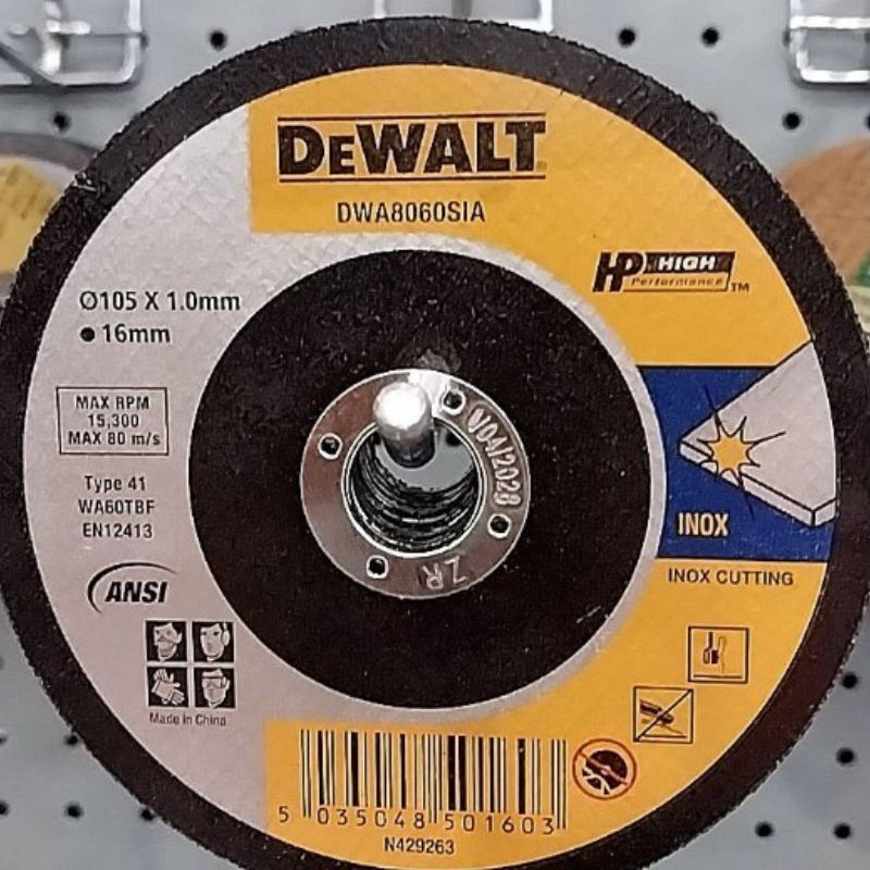 DEWALT ใบตัดเหล็ก 4" (105x1.0x16.0มม.) DWA8060SIA