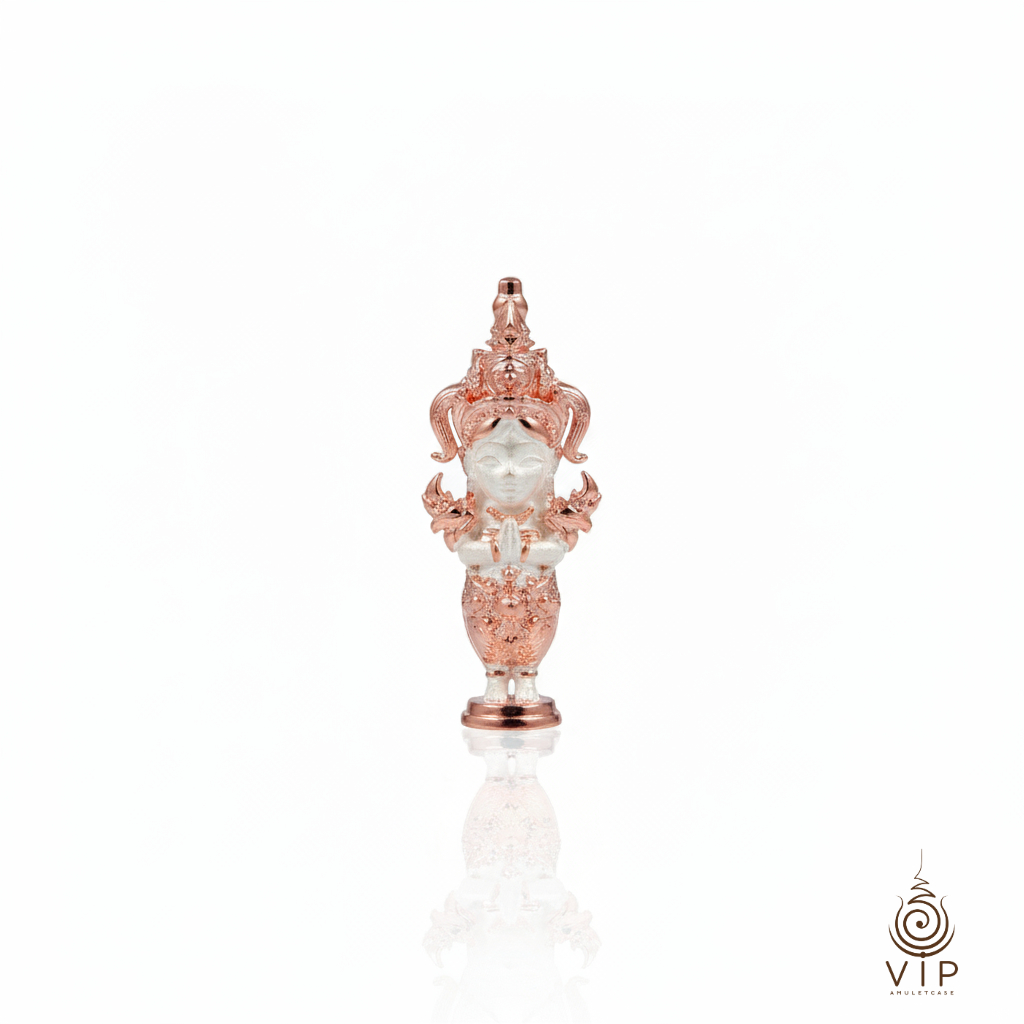 (แท้100%) 🐉 เทพธิดานาคี เศรษฐีพันล้าน วัดไทย หนองคาย | Nakee Goddess Billionaire Amulet | 那姬女神佛牌(กรอบชุบหนา2เท่า)