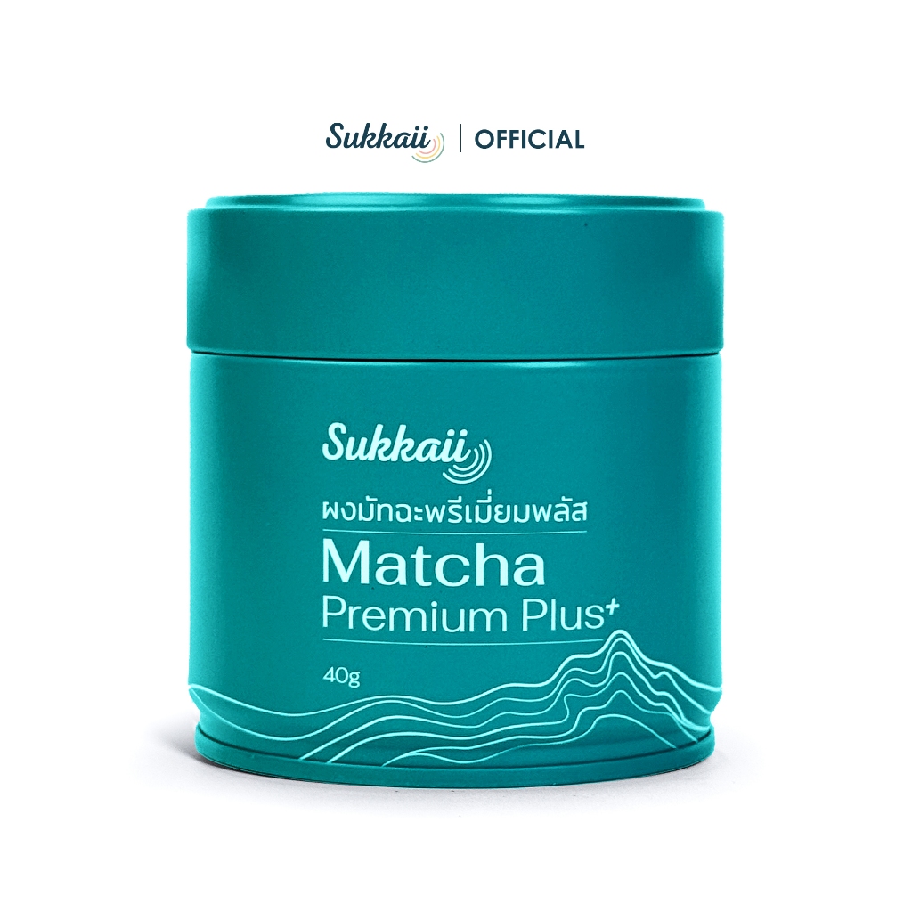 มัทฉะ พรีเมี่ยมพลัส Sukkaii อร่อยนัว รสชาติอูมามิ (40 กรัม) | Matcha Premium Plus+