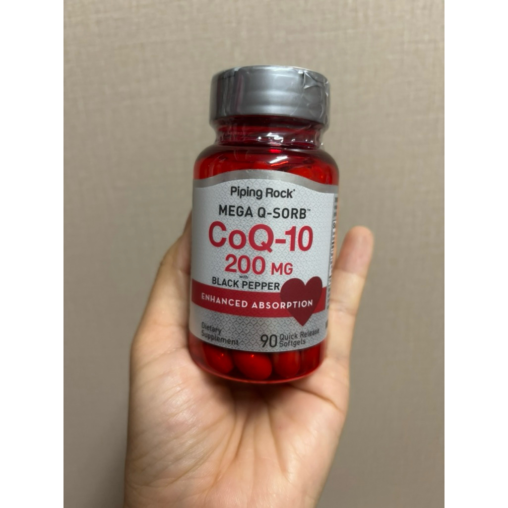Piping Rock CoQ10 200mg Softgels | 90 Count แท้