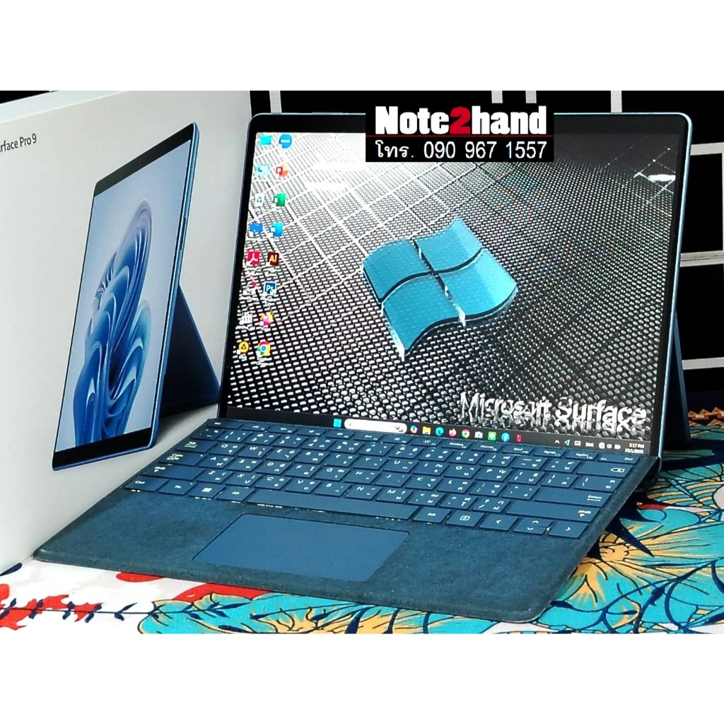 โน๊ตบุ๊คมือสอง Microsoft Surface Pro 9 Core i5-1235U จอทัชสกรีน 13.0”IPS แรม8+SSD256+วินโดว์แท้