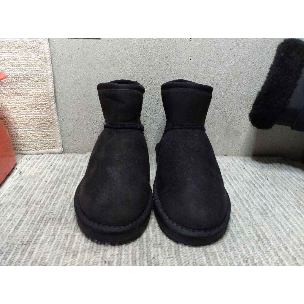 รองเท้าบูทหน้าหนาวแพ็คคู่ Jolieสีดำ* Ollie สีกรม # M # 23.5 cm