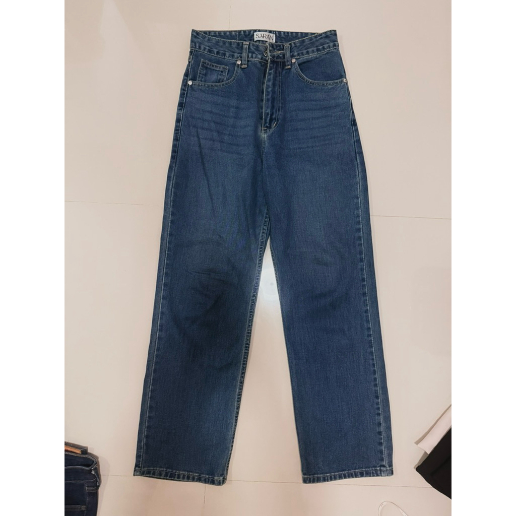 กางเกงยีนส์ขากระบอกป้าย SARAN ไซส์M