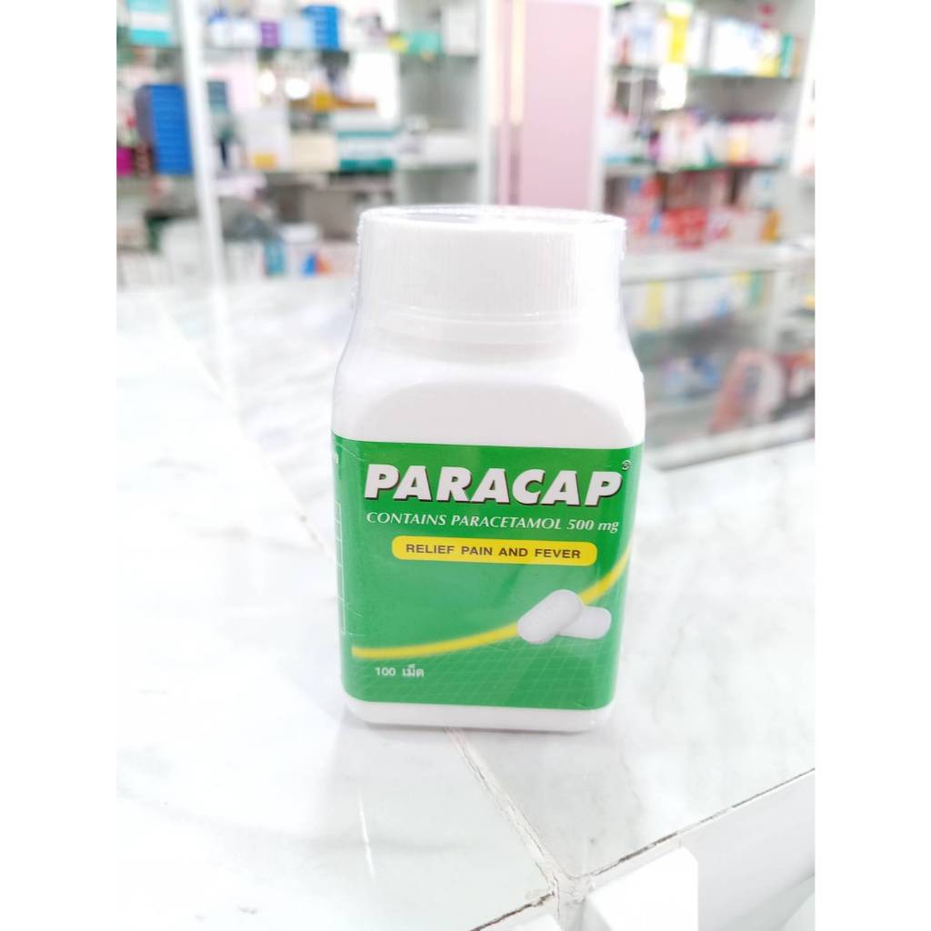 #ยาสามัญประจำบ้าน PARACAP 500 mg พาราแคพ 500 พาราเซตามอล ลดไข้