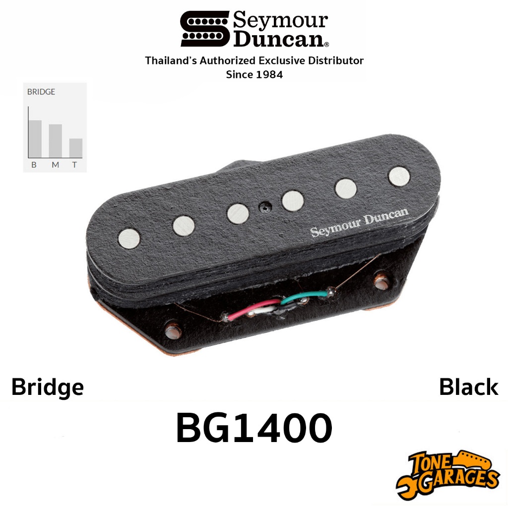 Seymour Duncan BG1400 for Tele Pickups ตำแหน่ง Bridge ปิ๊กอัพกีต้าร์ไฟฟ้า ของแท้ Made in USA