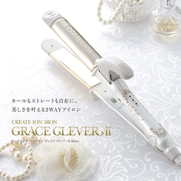 [พร้อมส่งจากไทย] ‼️ส่งฟรี‼️ CREATE ION เครื่องม้วนและหนีบผม Grace 2 Way