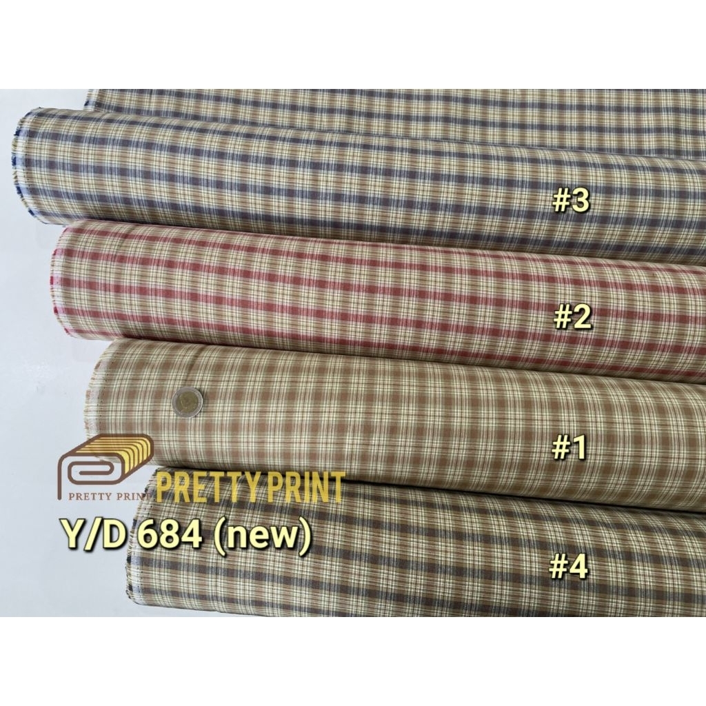 Cotton Yarn Dyed (ผ้าทอ) Y/D 684 (new)