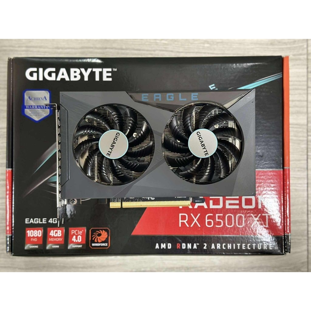 การ์ดจอมือ✌️GIGABYTE Radeon RX 6500 XT EAGLE 4GB GDDR6 (GV-R65XTEAGLE-4GD) ประกันถึง12/27