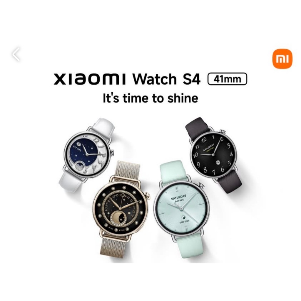 สมาร์ทวอทช์ Smartwatch Xiaomi Watch S4 41mm ขนาด 1.32นิ้ว อายุใช้งานแบตเตอรี่ 8 วัน Baterry320mAh Bluetooth 5.4