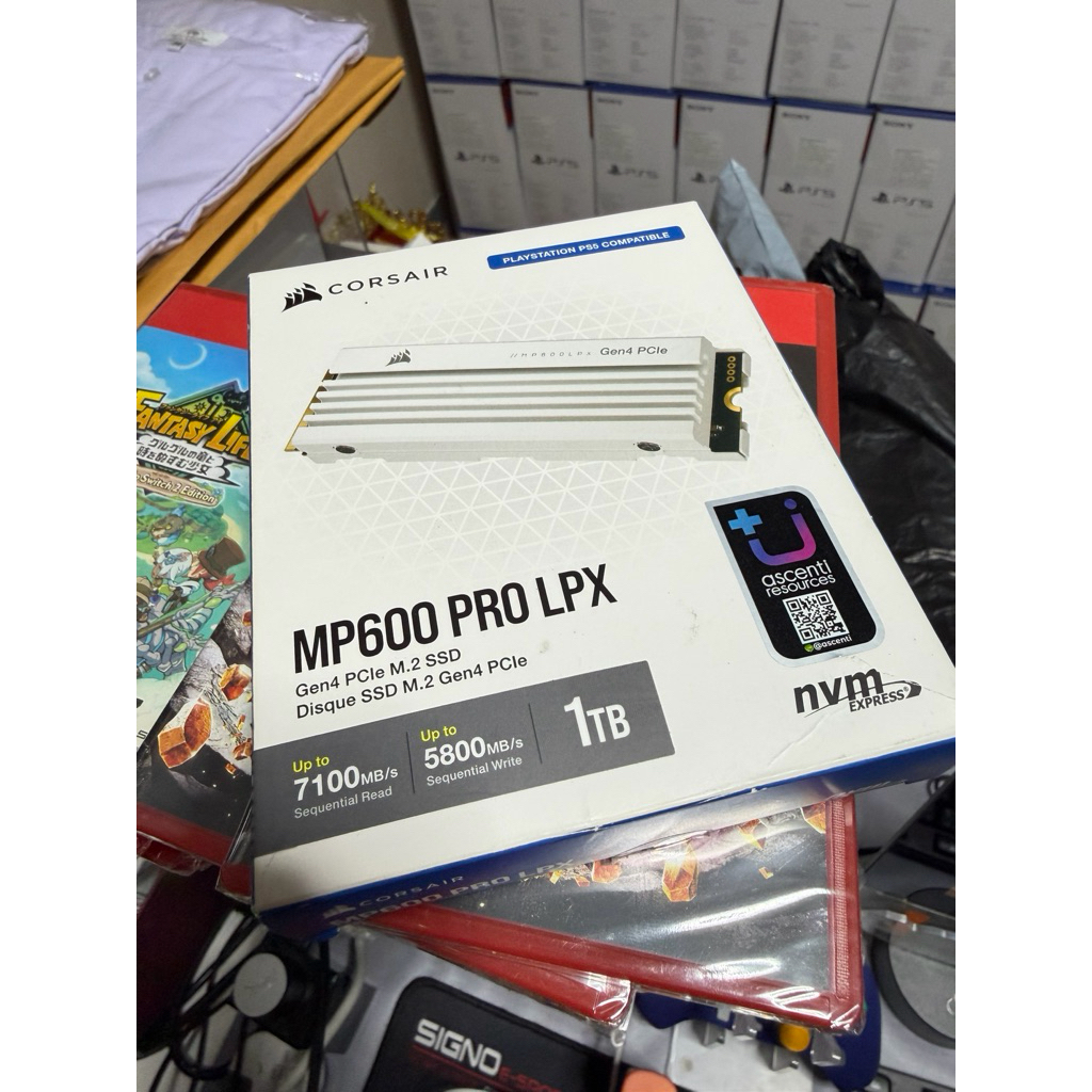 [เพิ่มเมม ps5] SSD CORSAIR MP600 Pro LPX 1TB PCle Gen4 ประกันศูนย์ไทย